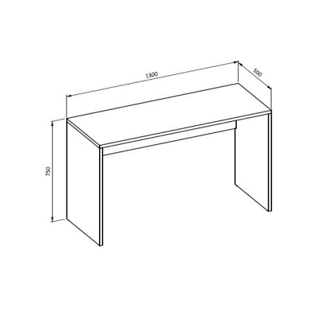 AGAPI 07 Białe biurko proste z kontenerkiem 130 cm
