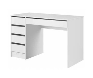 ALICJA Białe biurko z szufladami 120 cm