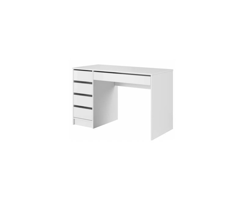 ALICJA Białe biurko z szufladami 120 cm