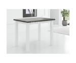 Stół prostokątny LAMARENTO 70x100, podstawa biały + blat beton