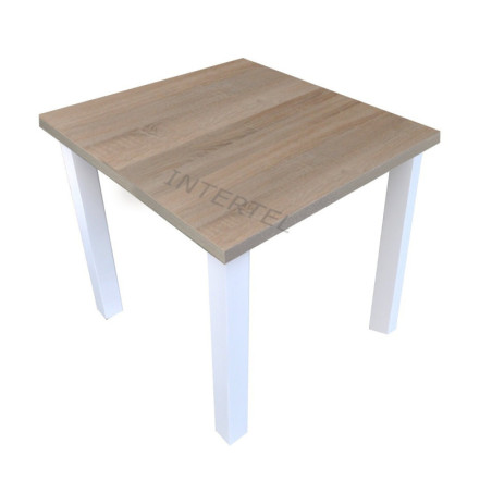 Stół  prostokątny LAMARENTO I 70x100 biały + blat kolor