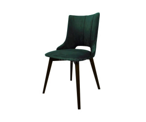 SZYBKA DOSTAWA! MODERN M30 Krzesło tapicerowane z wycięciem, bluvel 78 butelkowa zieleń, nogi czarne