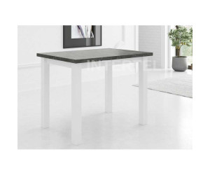 Stół  prostokątny LAMARENTO I 80x150-190 biały + blat beton