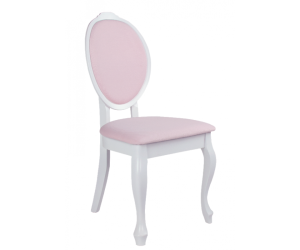 Białe krzesło SONIA glamour w ludwikowskim stylu