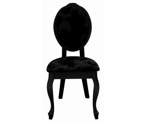 SZYBKA DOSTAWA! SONIA Czarne krzesło glamour do salonu w stylu ludwik, tk. bluvel 19 czarny