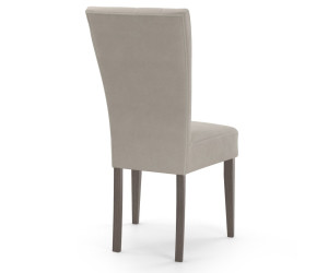 OD RĘKI! MERSO S67 Eleganckie krzesło tapicerowane z pikowaniem guzikami, KORA, MAGIC VELVET 2209 PŁOWY