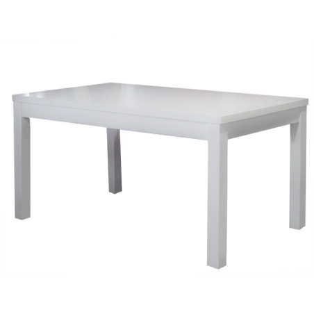 Stół MERSO HD na prostych nogach, biały laminat, ROZMIARY