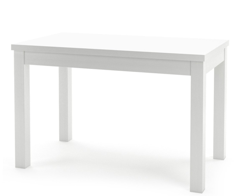OD RĘKI! Stół MERSO HD na prostych nogach 80x140-180 cm, biały laminat