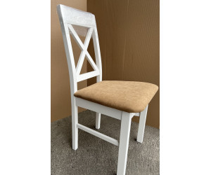 OD RĘKI! MOOD PX Komplet czterech białych krzeseł drewnianych z krzyżem, tk. awila 5