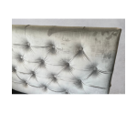 JASMINA Łóżko 80x200 tapicerowane z pikowanym zagłowiem, bez pojemnika