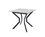 SZYBKI TERMIN! MOOD 41 Kwadratowy stół rozkładany 85x85-125 cm w stylu loft, podstawa czarny metal
