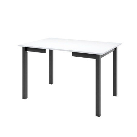 SZYBKI TERMIN!  MOOD 45 Kwadratowy stół rozkładany 85x85-125 cm, czarne nogi proste