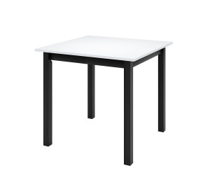 SZYBKI TERMIN!  MOOD 45 Kwadratowy stół rozkładany 85x85-125 cm, czarne nogi proste