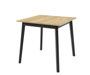 SZYBKI TERMIN! MOOD 46 Kwadratowy stół rozkładany 85x85-125 cm w stylu loft, czarne nogi skośne