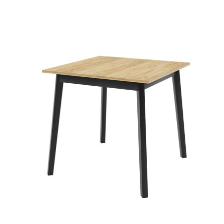 SZYBKI TERMIN! MOOD 46 Kwadratowy stół rozkładany 85x85-125 cm w stylu loft, czarne nogi skośne