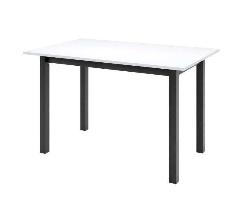 SZYBKA DOSTAWA! MOOD 49 Prostokątny stół rozkładany 80x150-190 cm, czarne nogi proste