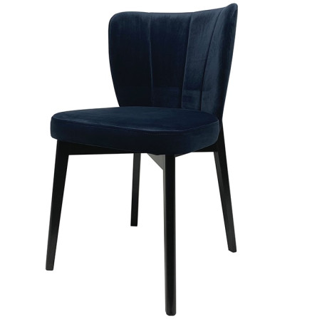 MODERN M42 Krzesło tapicerowane z zaokrąglonym oparciem z przeszyciami