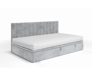 INTARO A43 Pojedyncze łóżko 80x200 tapicerowane z pojemnikiem