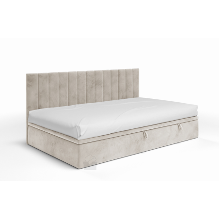 INTARO A43 Pojedyncze łóżko 100x200 tapicerowane z pojemnikiem