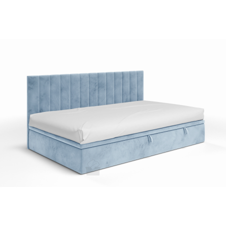 INTARO A43 Pojedyncze łóżko 70x200 tapicerowane z pojemnikiem