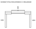 OD RĘKI! BIAŁA DAMA Stół kwadratowy biały połysk 90x90-290 cm