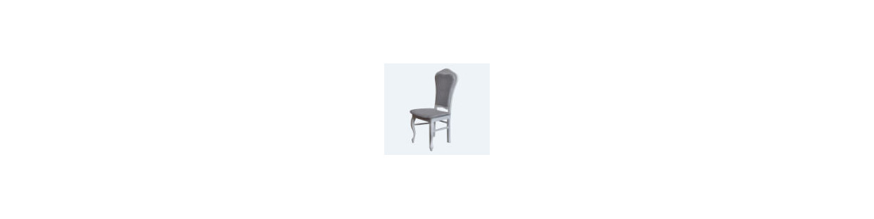 Białe krzesła, taborety